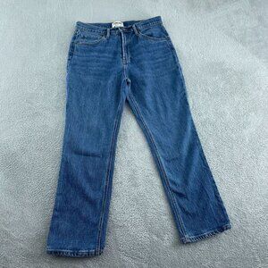 Kirkland Signature High-Rise Straight Fit Womens Jeans Size 6 Blue NWT 3149